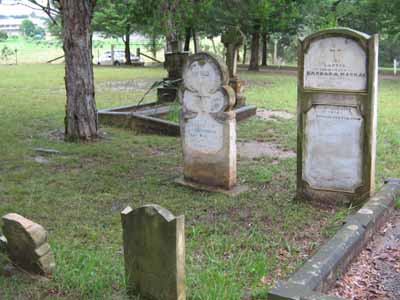 Photo of headstones/Barbara MacRae nee McLennan d 1925 hdstn Lower Mittagong NSW